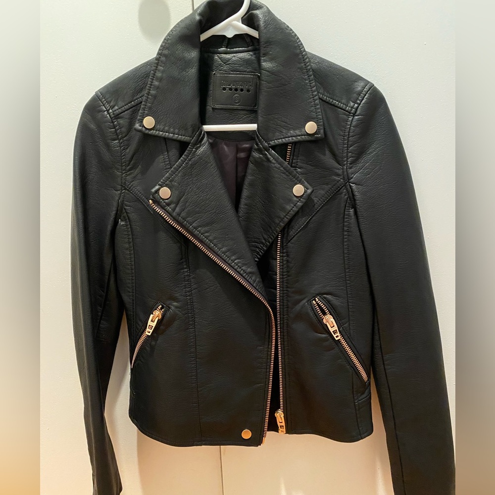 Vegan Leather Moto Jacket